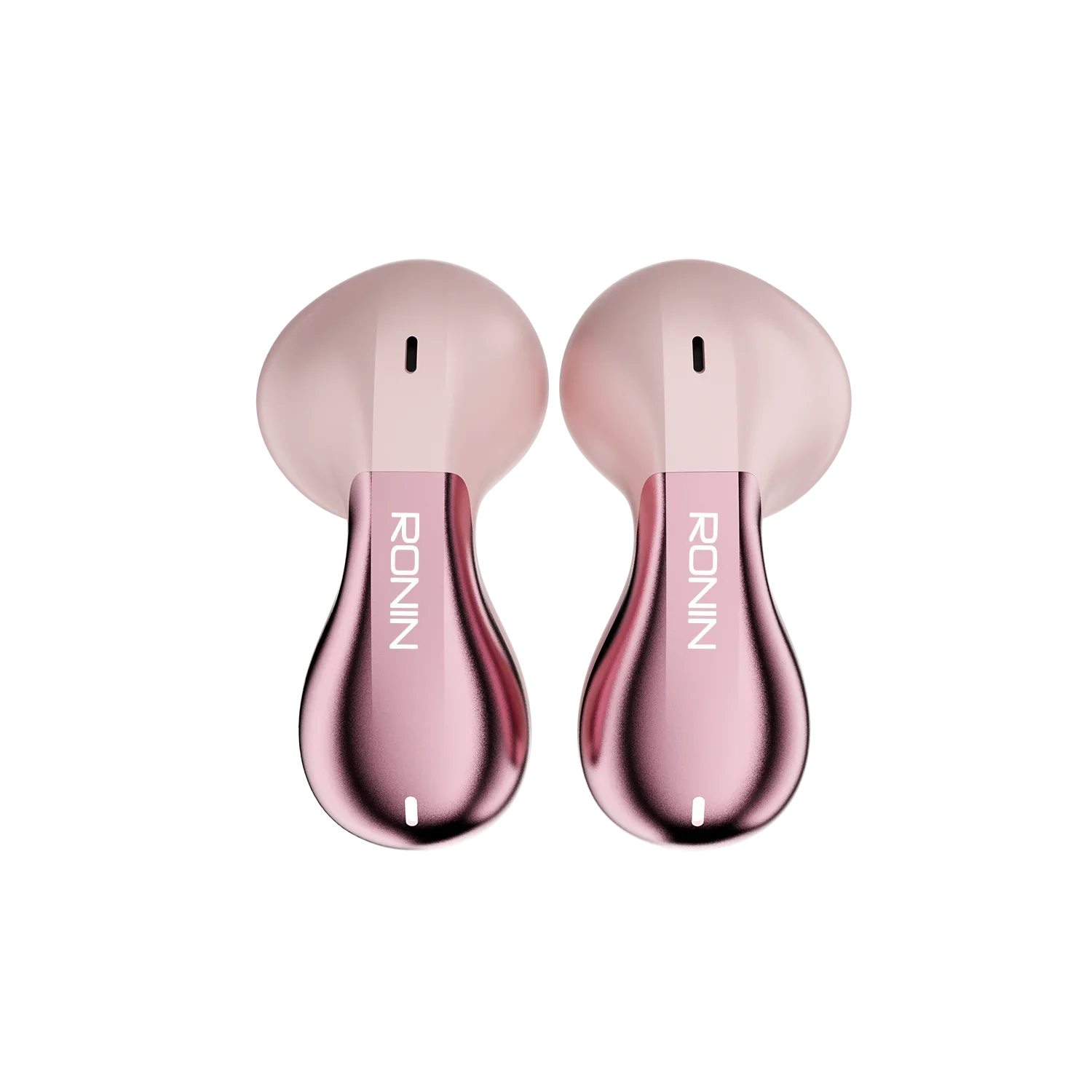 Ronin R-7025 TWS Earbuds, 13MM Driver & Bluetooth 5.3, Dual Tone (Black/Pink/White) Sleek Design, High Bass, Voice Assistant Ronin R-7025 TWS Earbuds, 13MM Driver & Bluetooth 5.3, Dual Tone (Black/Pink/White) Sleek Design, High Bass, Voice Assistant